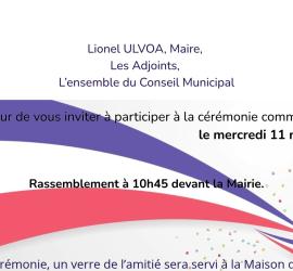 Cérémonie 11 11 2026
